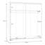 2 Door Manufactured Wood Wardrobe