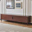 Walnut TV Stand with Ribbed Glass Cabinet Doors-1701544889-1701544892