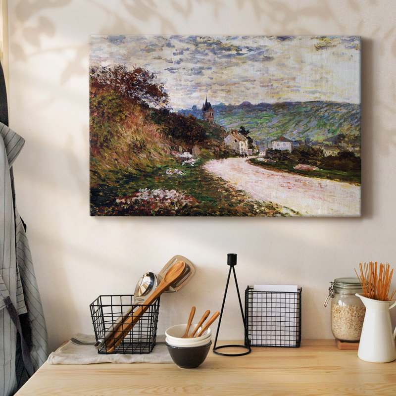 «The Road at Vetheuil», 1878, toile tendue avec châssis, H 12 po x l 18 po