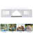 10'x30' Outdoor Party Tent With 8 Removable Sidewalls, Waterproof Canopy Patio Wedding Gazebo, White