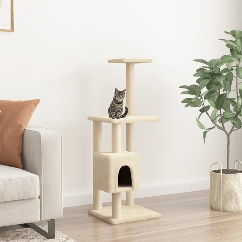 Drinkard Scratching Post, 104 cm, Cream