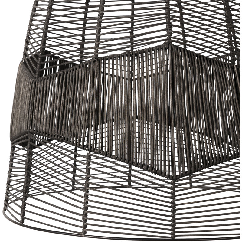 Luminaire suspendu en dôme en métal 1 lumière Mel, H 21 po x l 20 po x P 20 po