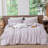 MooMee Striped Duvet Cover Set 100% Washed Cotton Linen Like Textured-115097791-118026350