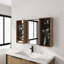 Miroir de salle de bain avec rangement
