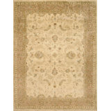 Wool Oriental Area Rug in Beige/Brown