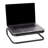 Mind Reader Monitor Stand, Ventilated Laptop Riser, Desktop Organizer, Metal, 14.25"L x 11"W x 4.25"H, 2-Pack, Black