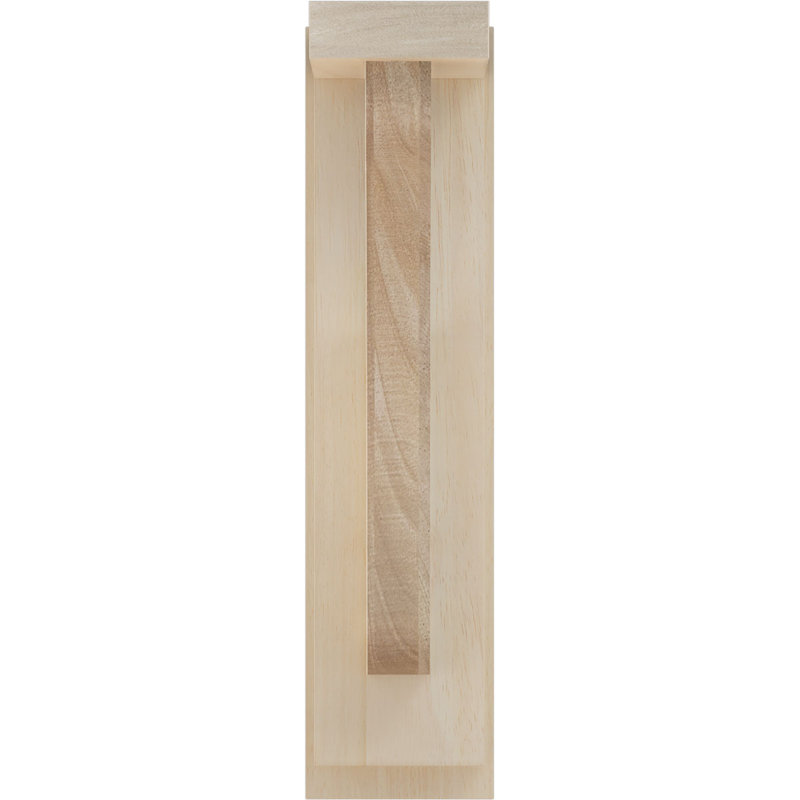 Support en bois pour tablette Reece, Hévéa, H 10,25 po x l 2,5 po x P 10,75 po