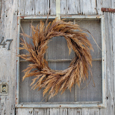 Faux Grass Silk 28'' Wreath