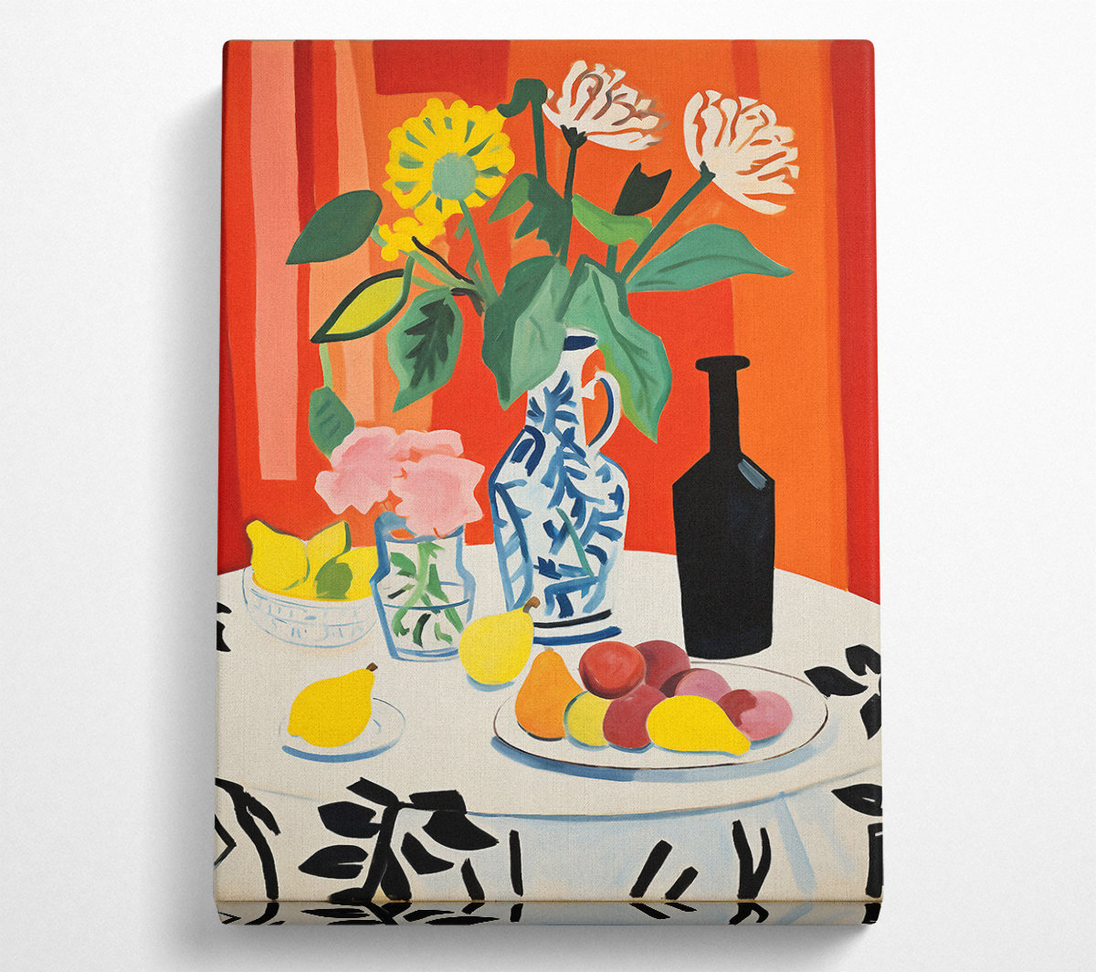 Bright Star Fruit And Vases Still Life - Print | Wayfair.co.uk