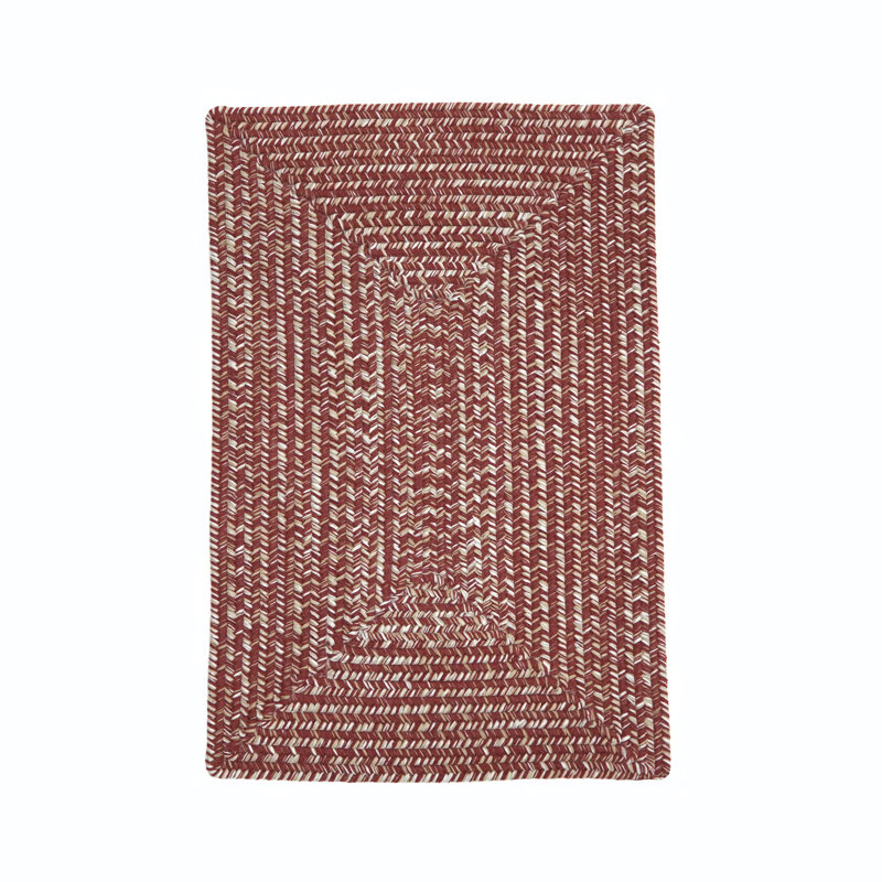 Tapis rectangulaire en laine / polypropylène tissé à la machine Rectangle Bronaich, Rectangle 12 pi x 15 pi