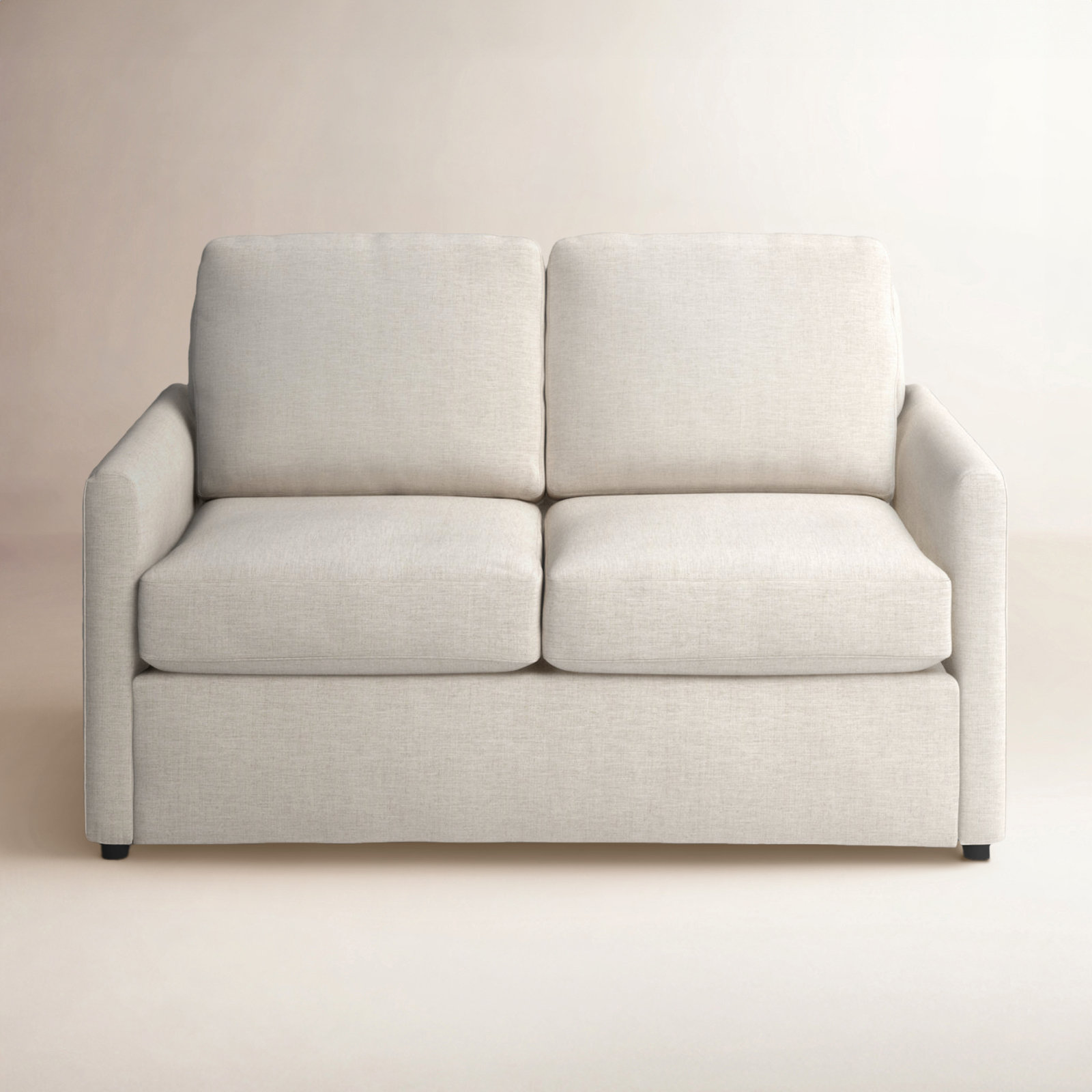Savannah 58'' Upholstered Loveseat, Nomad Snow Crypton® Chenille