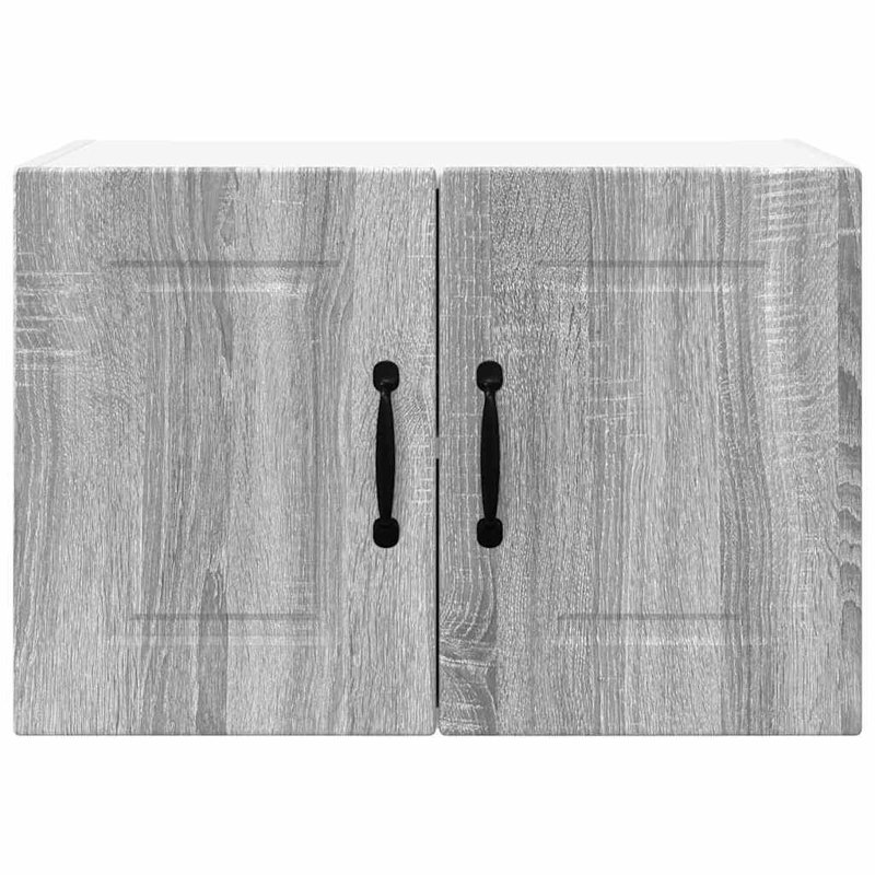 Vidaxl Kitchen Wall Cabinet With Door High Gloss White 60 X 31 X 40 Cm, Grey Sonoma