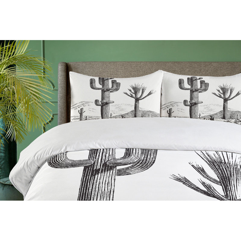 Coastal Polyester Duvet Cover, Queen Duvet Cover + 2 Shams