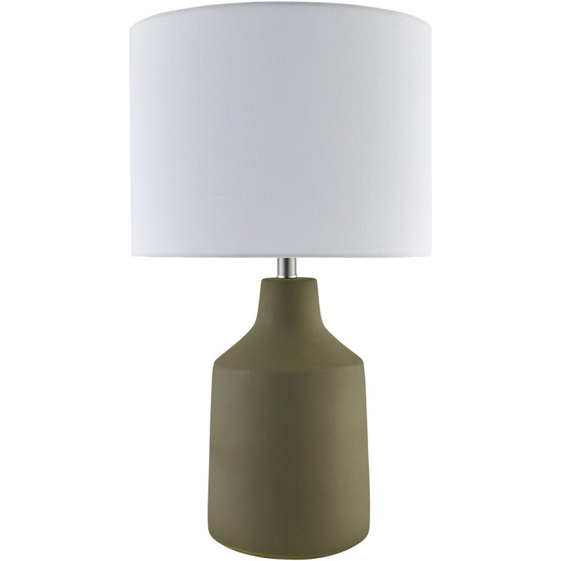 Lockwood Table Lamp, Green, White