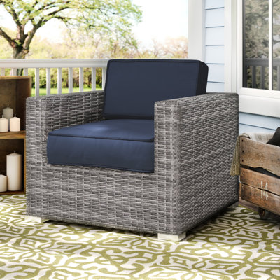 Chaise de patio avec coussins Jaxstin