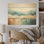 Minimalisme harmonique, paysage d'horizon - Minimalisme, art mural sur bois de pin naturel
