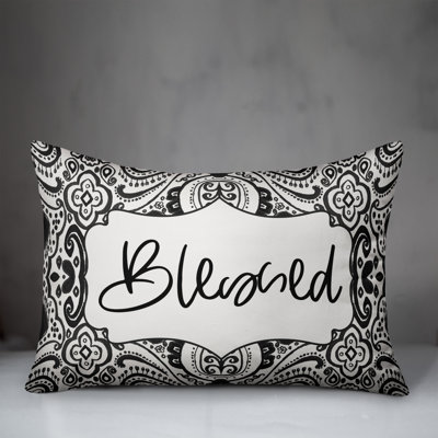 Paisley Outdoor Reversible Throw Pillow