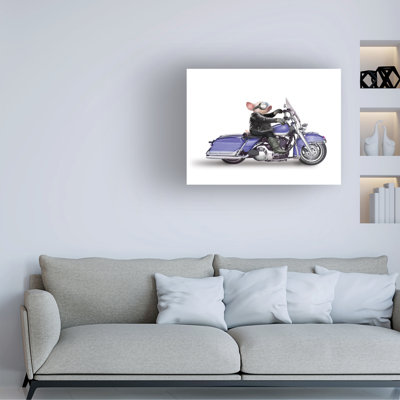 Art mural sur toile tendue - "Hog" par John Hovenstine pour décoration de salon, de chambre à coucher ou de bureau - 35 x 47