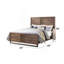 Lit standard en bois massif Jenney