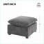 Module de repose-pieds pour canapé modulaire modulaire, chenille de 26 po x 26 po de large pour appartement / salon | Noir | Bois massif-335697607