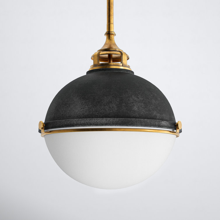 Kyoto 2 Light Metal Dimmable Globe Chandelier