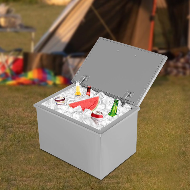 Danity Bar Cooler Stainless Steel Ice Bin