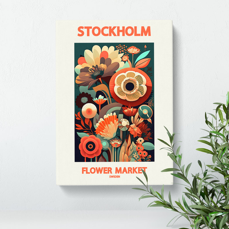 XMKTMKT-556 Stockholm Flower Market Exhibition 11 - Wrapped Canvas, 50cm H x 35cm W x 3cm D