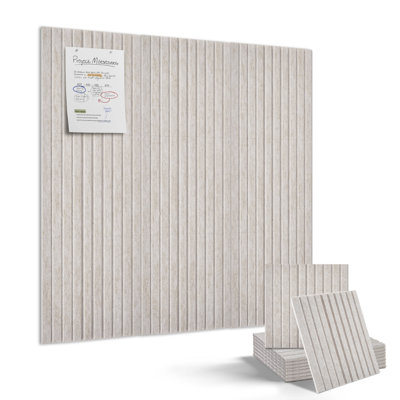 Noise-Reducing Self-Adhesive Felt Bulletin Board Tiles 9-Pack – Large Acoustic Pin Boards
