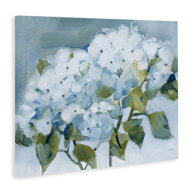 «Blue Spring Cottage Hydrangeas», conception par Katrina Pete, H 24 po x l 30 po
