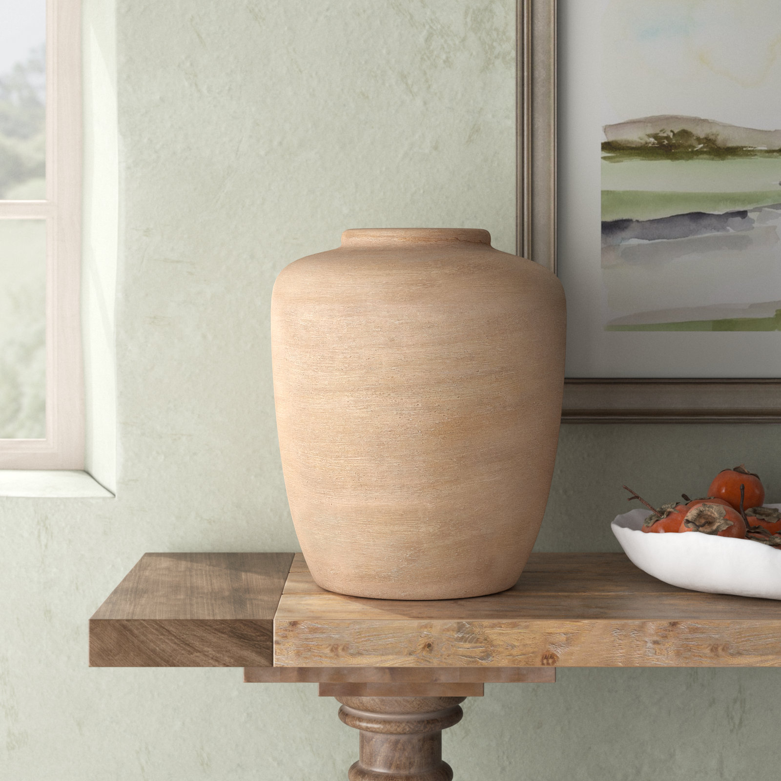 Felicie Ceramic Table Vase, 15.75" H x 13.05" W x 12.95" D