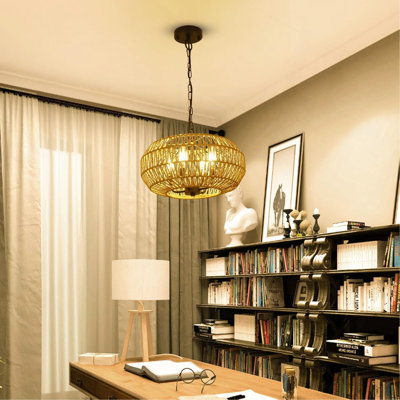 Luminaires suspendus Farmhouse Rattan