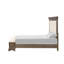 Lit double (matelas non inclus), gris
