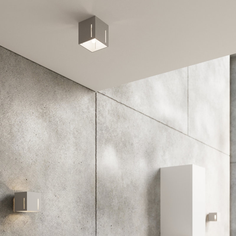 Aluminium Flush Mount, Gray