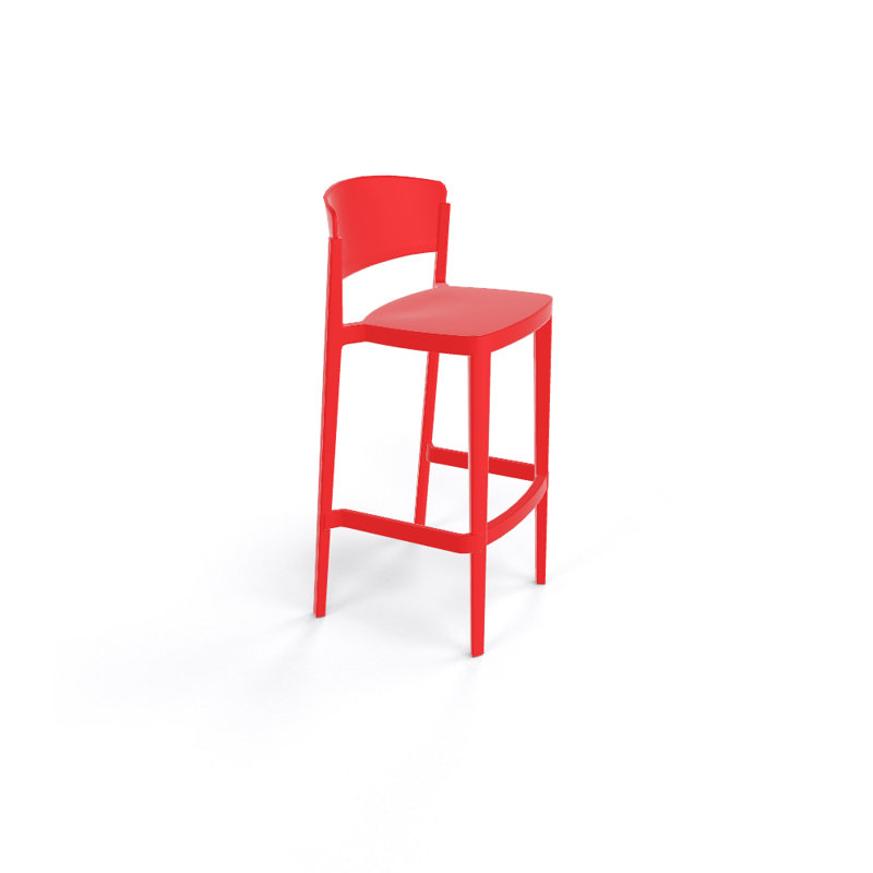 Tabouret de bar Sevan Abuela, Rouge