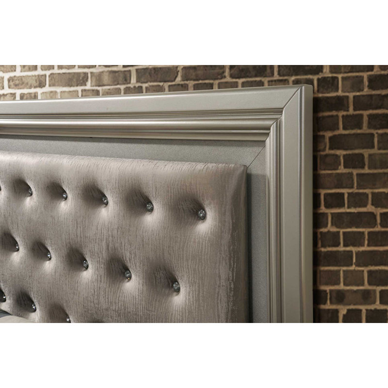 Upholstered Panel Bed, Queen