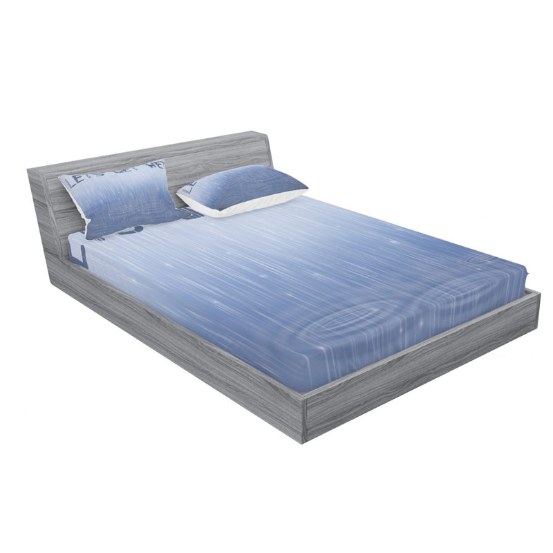 Microfiber Sheet Set, Queen Sheet Set with Fitted Sheet