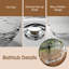 Baignoire de trempage autoportante 69 ", surface solide avec luxueuse vague transparente