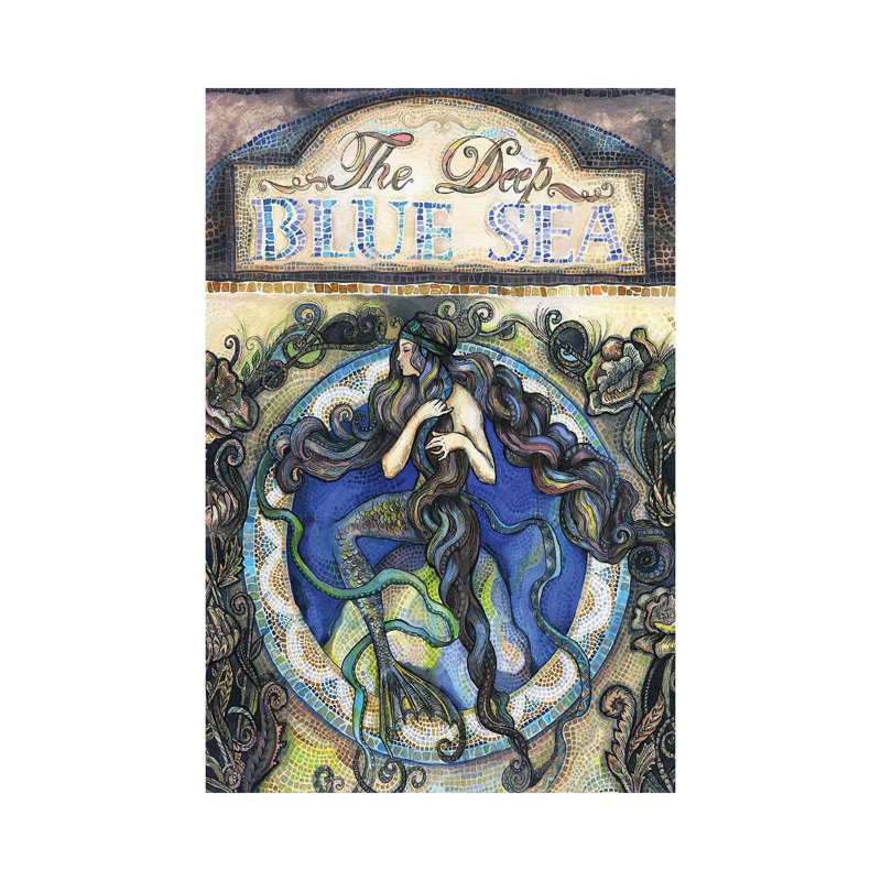 The Deep Blue Sea - Mermaid by Fanitsa Petrou - Wrapped Canvas Print, 66.04 cm H x 45.72 cm W x 1.91 cm D