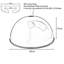 17cm H Metal Bowl Lamp Shade ( Uno )-1912854871