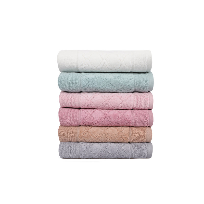 Ensemble de serviettes essuie-mains 100% coton 6 pièces Lisa