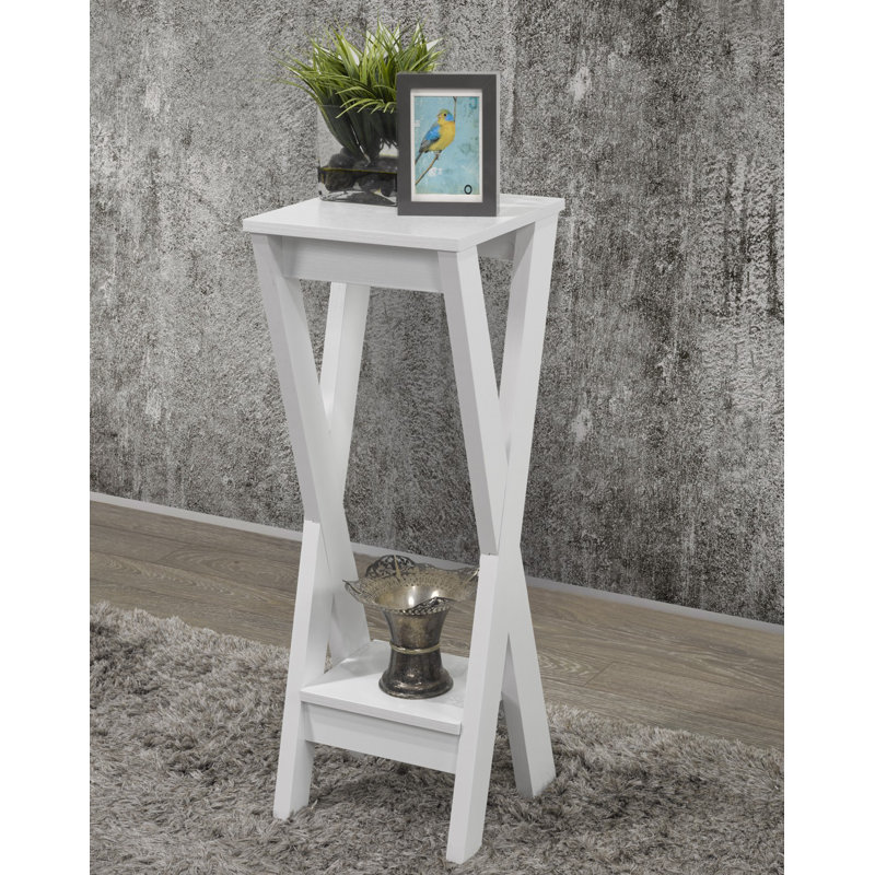 Support à plante Azareel, Blanc, H 31,93 po x L 11,73 po x P 11,73 po