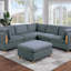 Meuble de salon avec repose-pieds en acier Dorris-1874452642