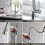Robinet de cuisine rétractable à poignée simple avec accessoires-70555315