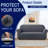 1-Piece Jacquard Stretch Couch Covers, Polyester Spandex Sofa Slipcovers, Universal Fit Living Room Machine Washable Furniture Protector for Dogs Pets, Non-Slip Sofa Covers for 3 Cushion Couch for Dogs Pets (Sofa,Gray)-1138202127-1138202129