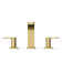 Parallel Widespread Bathroom Sink Faucet, Three-Hole Bathroom Faucet with Pop-Up Drain, 0.5 GPM