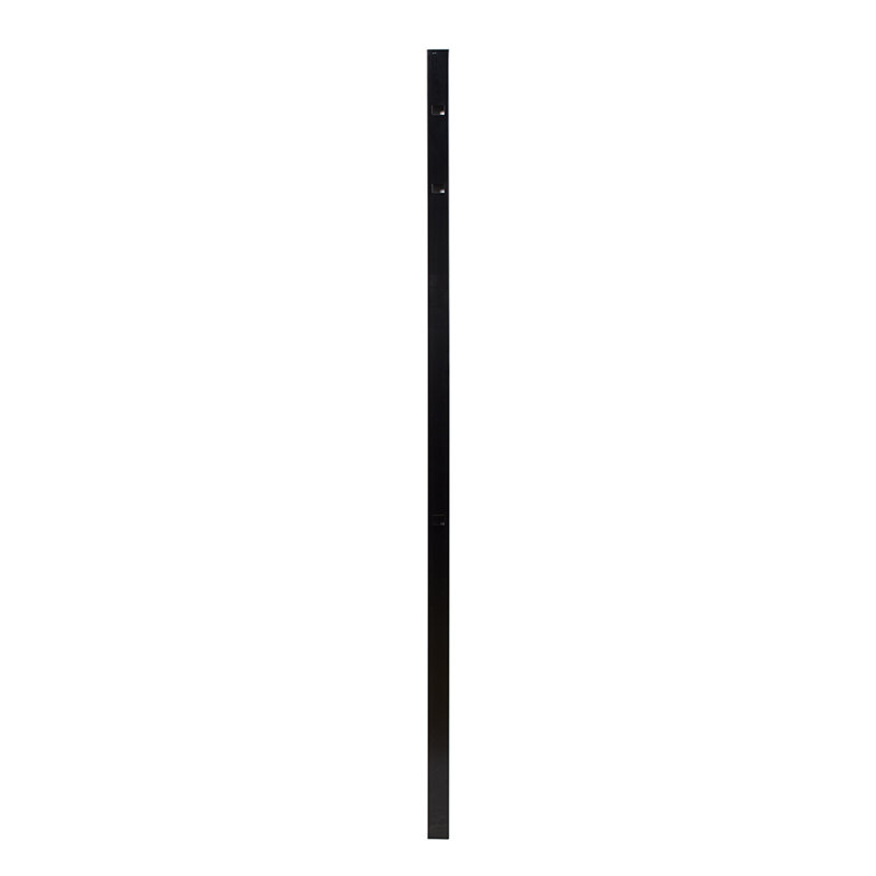 Athens Fortress Building Products Gloss Black Metal Line Post for Posts