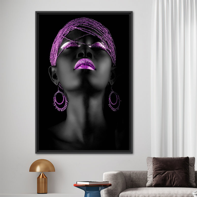 Print on Canvas, 20cm H x 30cm W, Black Floater Frame
