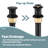 8-inch Widespread Faucet 2-handle Bathroom Faucet with Drain-91270303