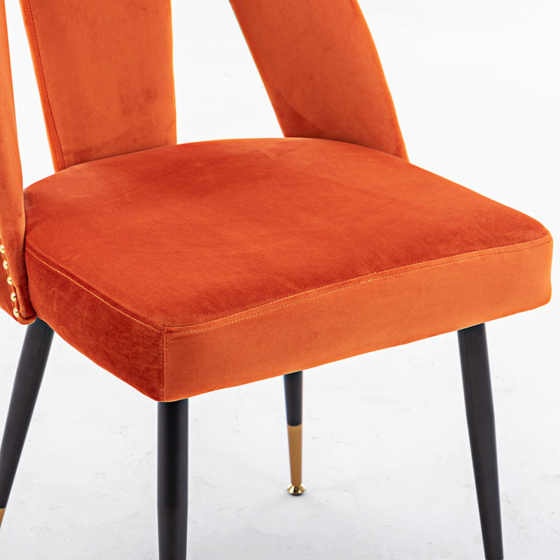 Chaise d'appoint Maril, Orange