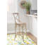 Tabouret en bois d'orme massif avec siège en rotin Kelseyville-1247785822-1255845246